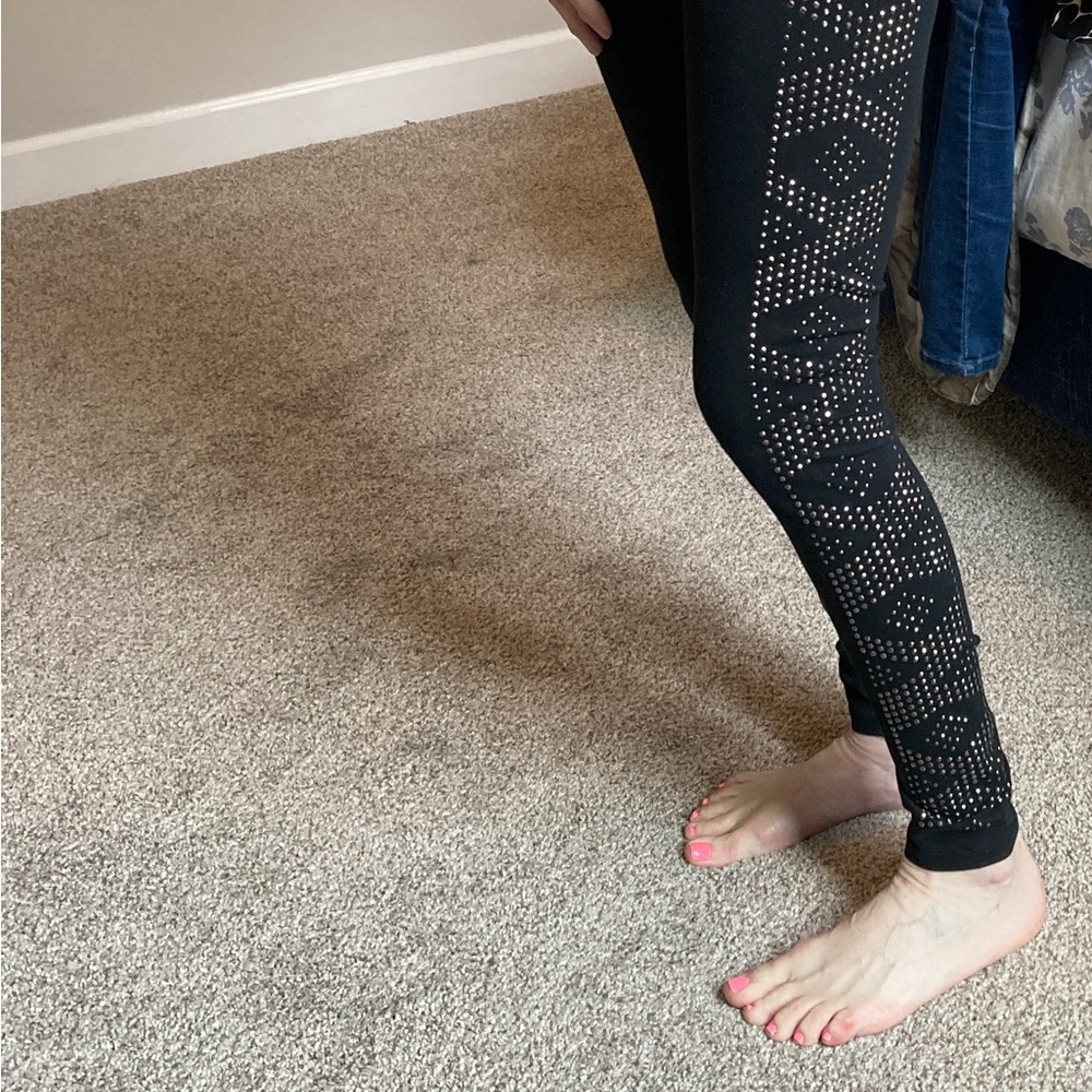Womens studded leggings